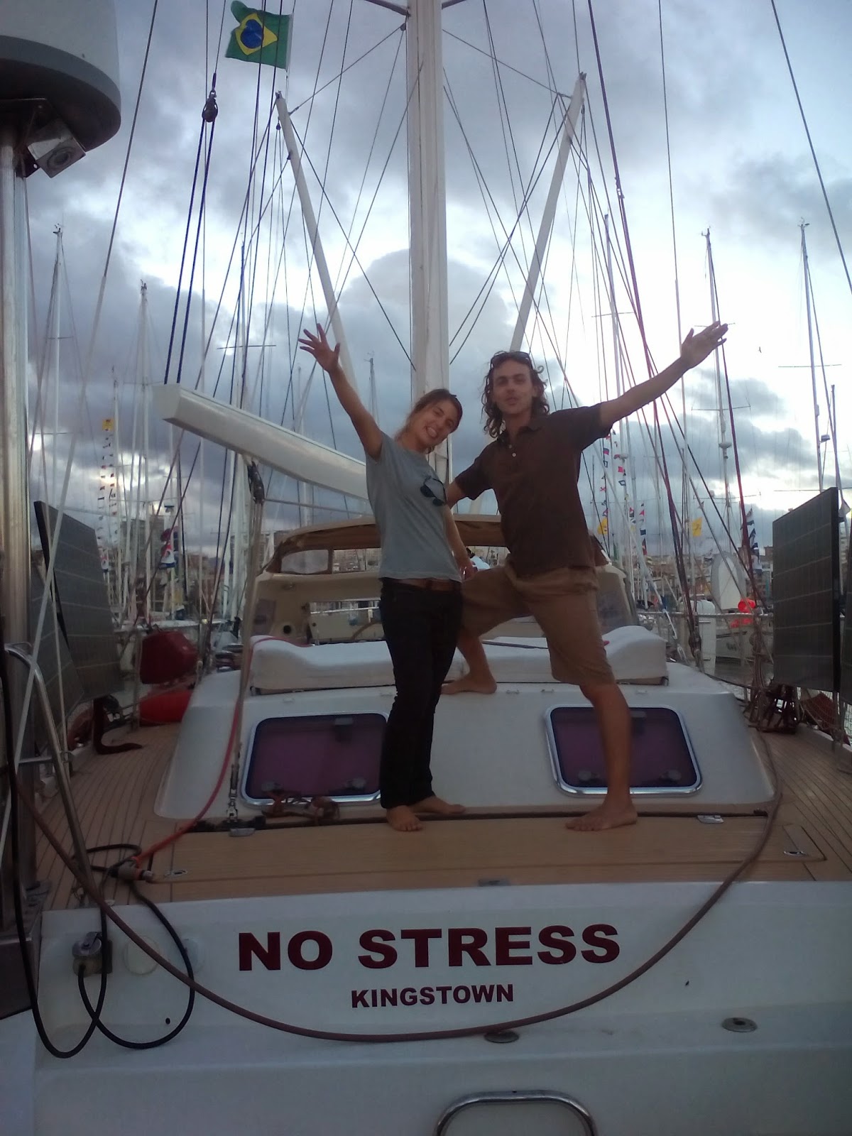 Primera fotografía en el velero No Stress